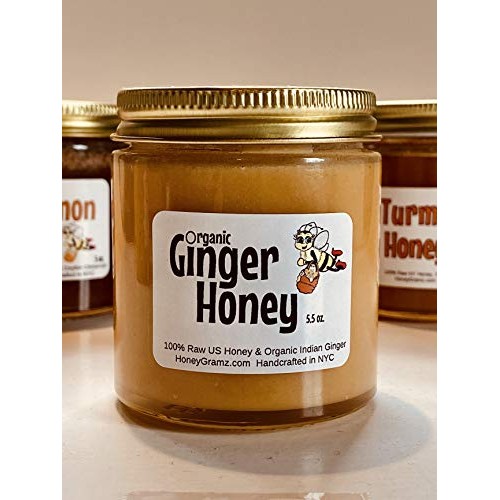 Honeygramz Raw Unfiltered Creamed Honey - Organic Matcha, Turmer
