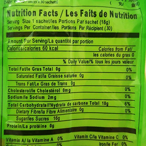 Honsei Instant Honey Ginger Tea 60 Sachets 18G/0.63Oz- 2Packs