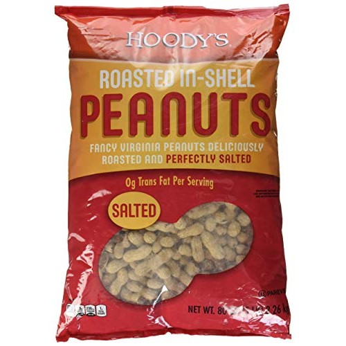 Hoodys In-Shell Classic Roast Peanuts Salted 5 Pounds