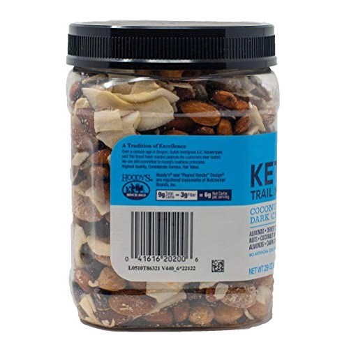 Hoodys Keto Trail Mix- Coconut &Amp; Dark Chocolate- Almonds, Cocon Hoodys Keto Trail Mix- Coconut &Amp; Dark Chocolate- Almonds, Cocon