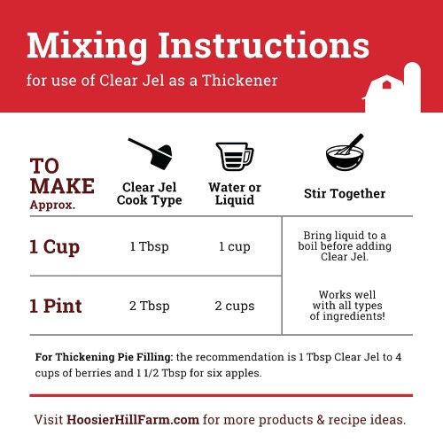 Hoosier Hill Farm Clear Jel Cook-Type, 3LB (Pack of 1)