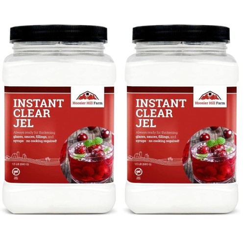 Hoosier Hill Farm Instant Clear Jel Thickening Powder, 1.5LB (Pack of 2)