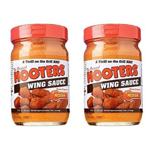 Hooters Wing Sauce, Medium, 12 Oz 2 Pack