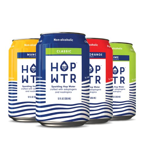 HOP WTR - Sparkling Hop Water - Variety Pack 12 Pack - NA Beer...