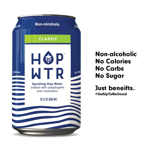 HOP WTR - Sparkling Hop Water - Variety Pack 12 Pack - NA Beer...