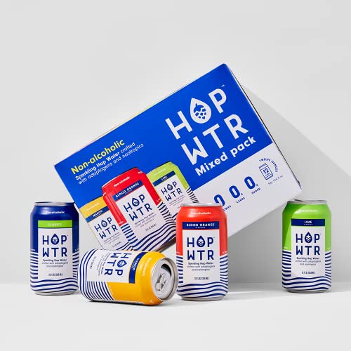 HOP WTR - Sparkling Hop Water - Variety Pack 12 Pack - NA Beer...