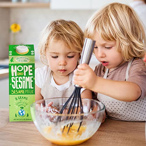 Hope And Sesame Unsweetened Original Sesame Milk For Baking And