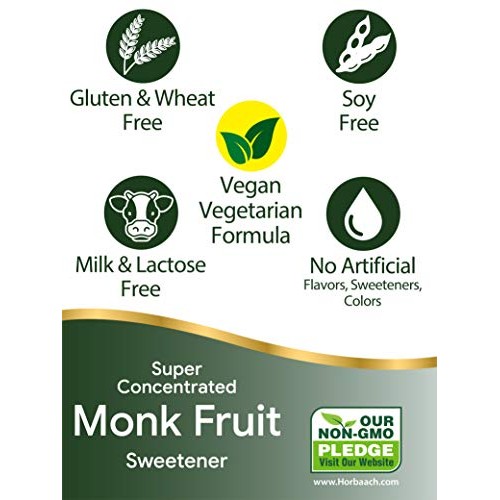 Monkfruit Sweetener Drops | 2 Fl Oz | Zero Calorie Sugar Substit