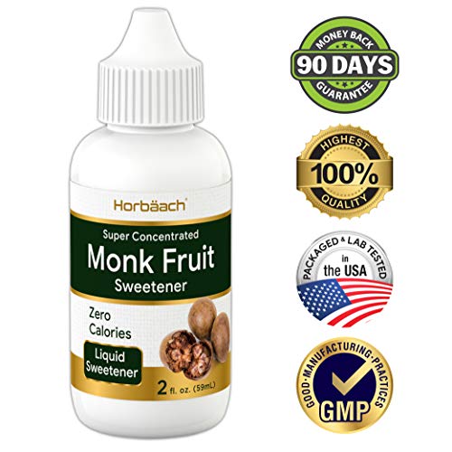Monkfruit Sweetener Drops | 2 Fl Oz | Zero Calorie Sugar Substit