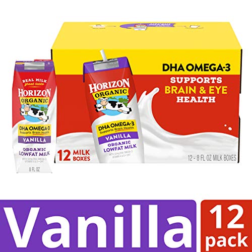Horizon Organic, Low Fat Milk With Dha Omega-3, Vanilla, 8-Oz As