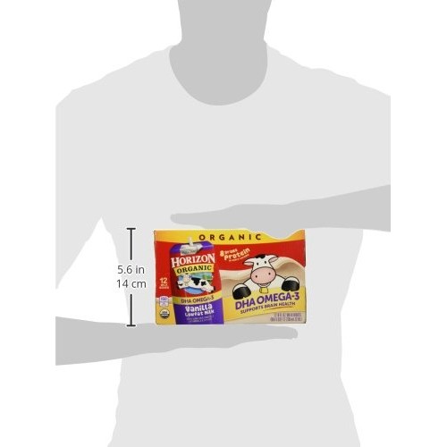 Horizon Organic, Low Fat Milk With Dha Omega-3, Vanilla, 8-Oz As