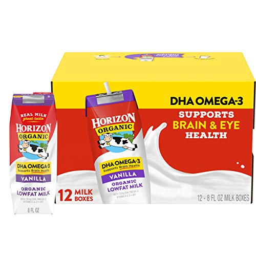 Horizon Organic, Low Fat Milk With Dha Omega-3, Vanilla, 8-Oz As