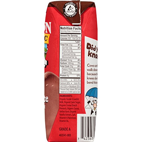 Horizon Organic, Lowfat Organic Milk Box, Chocolate, 8 Fl. Oz