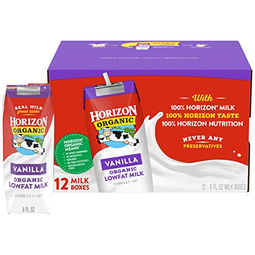 Horizon Organic Shelf-Stable 1% Lowfat Milk Boxes, Vanilla, 8 Oz