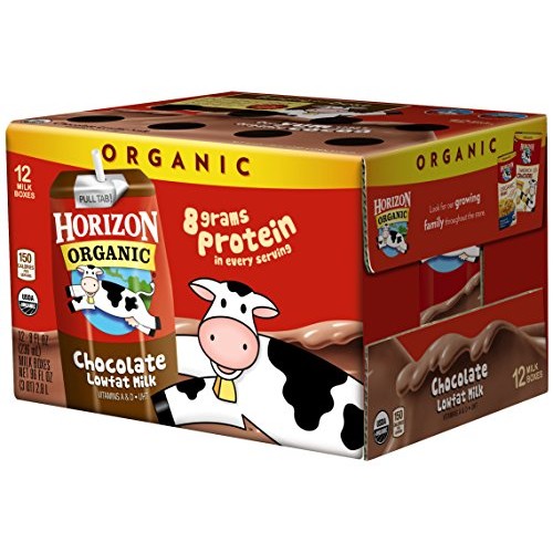 Horizon Organic Shelf-Stable 1% Lowfat Milk Boxes, Chocolate, 8