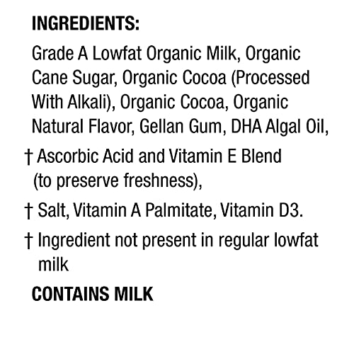 Horizon Organic, Lowfat Organic Milk Box With Dha Omega-3, Choco
