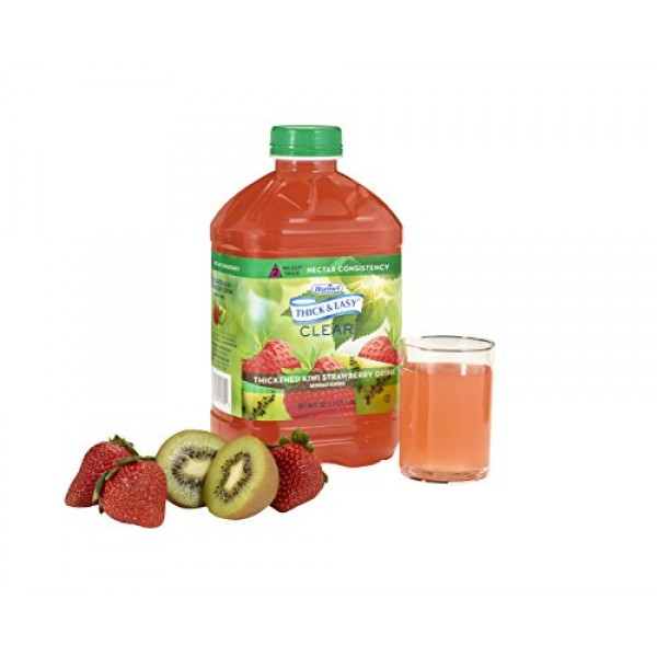 Thick &Amp; Easy Clear Thickened Kiwi-Strawberry Drink, Nectar Consi