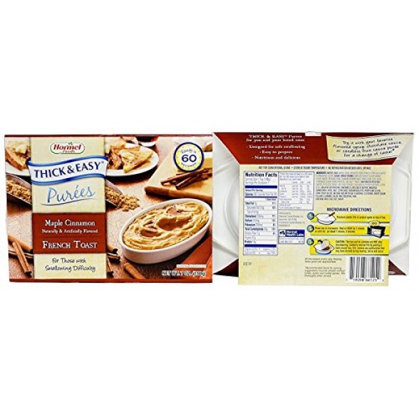 Thick And Easy Puree Maple Cinnamon French Toast, 7 Ounce -- 7 P