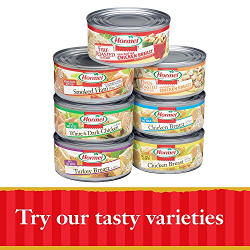 Hormel Canned White And Dark Chunk Chicken, 5 Ounce Pack Of 12