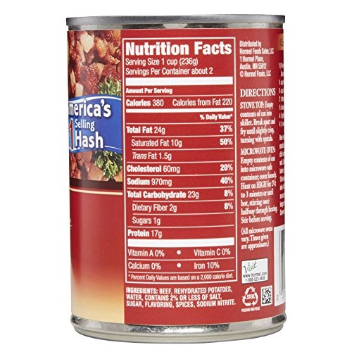 Hormel Marys Kitchen Corned Beef Hash, 14 Ounce, 6 Count