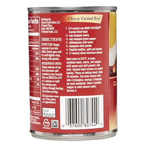 Hormel Marys Kitchen Corned Beef Hash, 14 Ounce, 6 Count