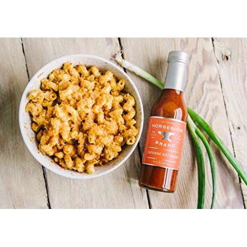 Horseshoe Brand Cayenne Hot Sauce, Louisiana Style Hot Sauce, 8