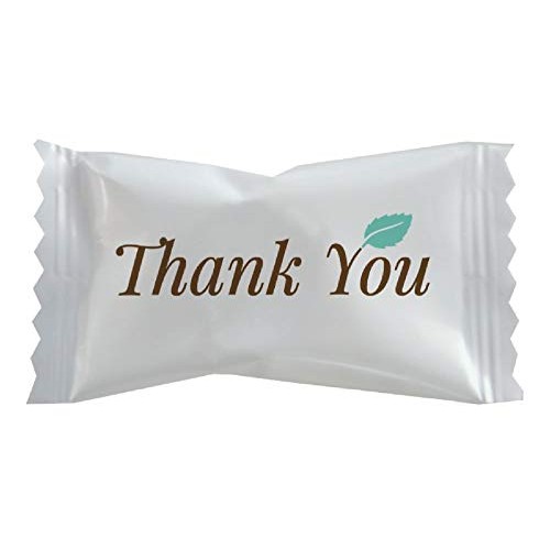 Hospitality Mints Buttermints, Individually Wrapped Mints With T