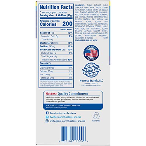 Hostess Blueberry Mini Muffins Multipack, 10 Oz