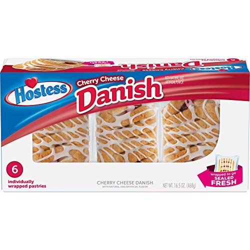 Hostess Cherry Cheese Danish | Individually Packaged | 36 Count