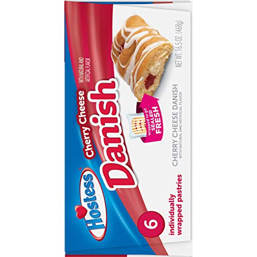 Hostess Cherry Cheese Danish | Individually Packaged | 36 Count