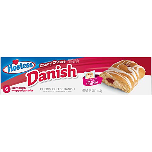 Hostess Cherry Cheese Danish | Individually Packaged | 36 Count