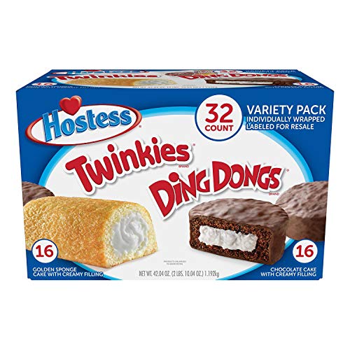 Hostess Twinkies &Amp; Ding Dongs Individually Wrapped Cream, 42.04