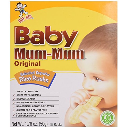 Hot Kid Baby Mum-Mum Original Rice Rusks, 1.76 Oz
