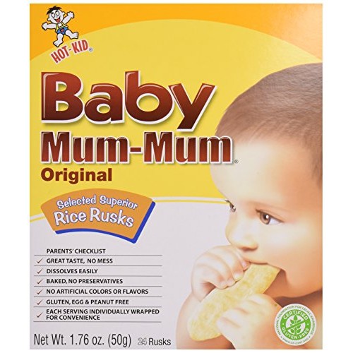 Hot Kid Baby Mum-Mum Original Rice Rusks, 1.76 Oz
