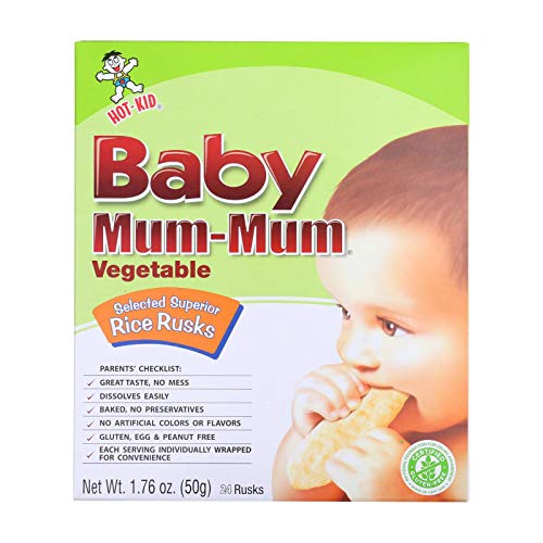 Hot Kids Baby Mum-Mum Vegetable Rice Rusk - 6 Per Case.