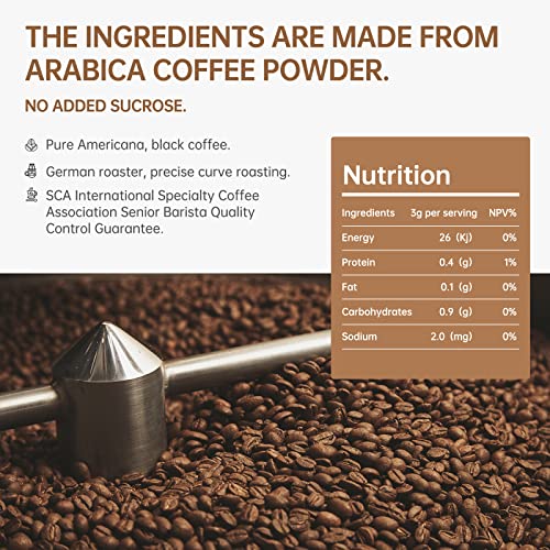 HOTMORNING Medium and Dark Roast Instant Coffee 2 Mix Flavors Or...