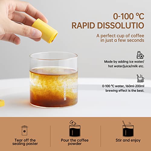 HOTMORNING Medium and Dark Roast Instant Coffee 2 Mix Flavors Or...