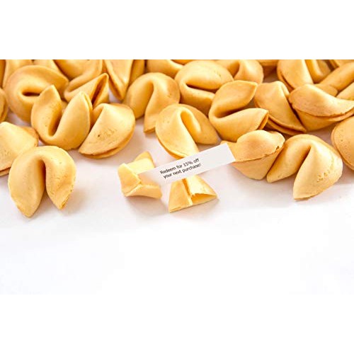 Custom Fortune Cookies - 500 Cookies - Gourmet Vanilla Flavor -