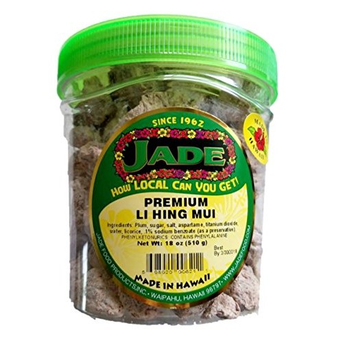 Jade Premium Li Hing Mui Dried Plum Large 17 Oz Jar
