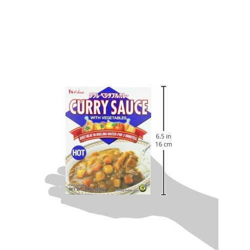 House Foods Curry Sauce with Vegetables, Hot, 7 Ounce Boxes Pac...