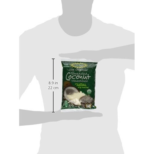 Lets Do Organic Coconut Finely Shredded Flakes Unsweetened -- 8