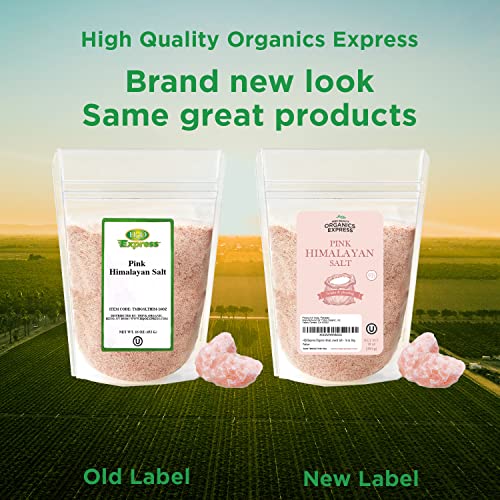 HQOExpress Himalayan Pink Salt – Non GMO, Kosher, Coarse Natural...