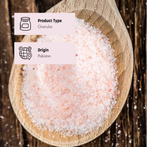 HQOExpress Himalayan Pink Salt – Non GMO, Kosher, Coarse Natural...