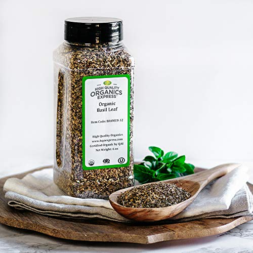 Hqoexpress | Organic Basil Medium | 6 Oz. Chef Jar