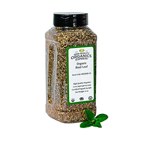 Hqoexpress | Organic Basil Medium | 6 Oz. Chef Jar