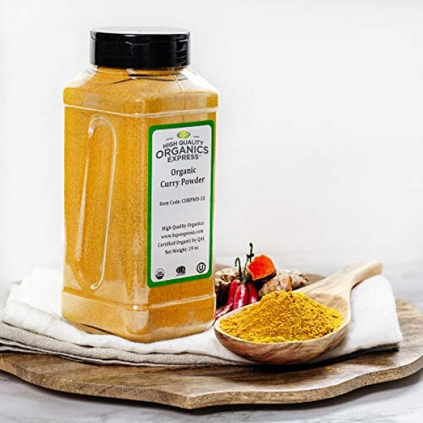 Hqoexpress | Organic Curry Powder | 19 Oz. Chef Jar