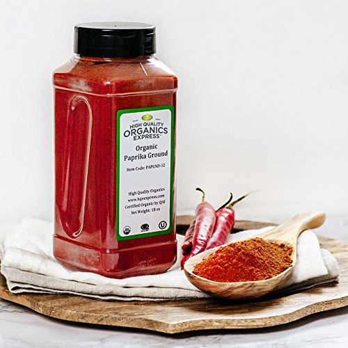 Hqoexpress | Organic Paprika | 18 Oz. Chef Jar