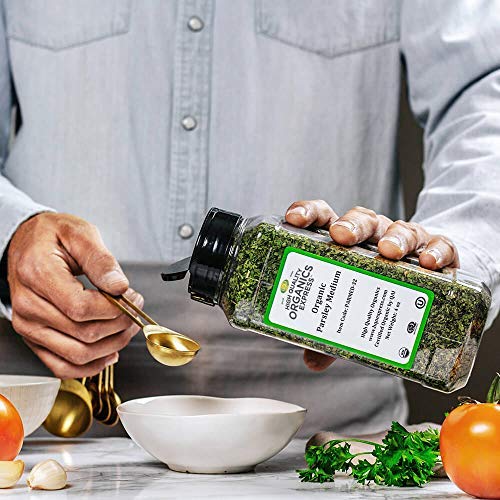 Hqoexpress | Organic Parsley Leaf | 4 Oz. Chef Jar