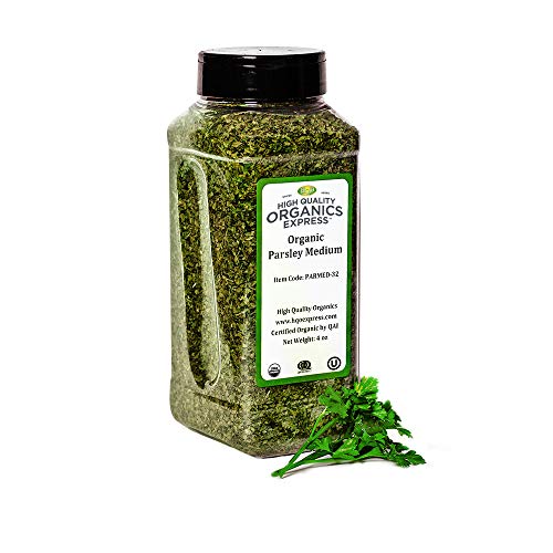 Hqoexpress | Organic Parsley Leaf | 4 Oz. Chef Jar