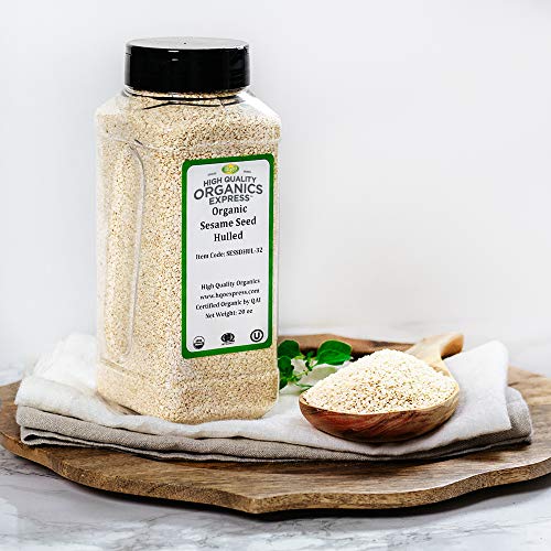 Hqoexpress | Organic Sesame Seed | 20 Oz. Chef Jar